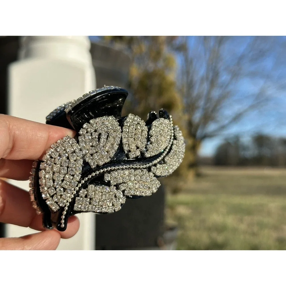 1 New Gorgeous Hair Clip with Shinny Crystals Hair Jewelry Accessories‎